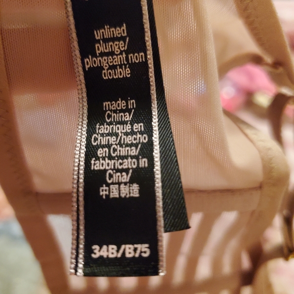 Nwt Victoria's Secret Unlined Bra Pink or Beige - Picture 5 of 10